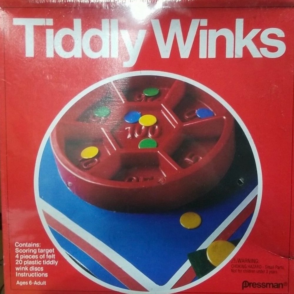 New Sealed Tiddly Winks 1978 Pressman Game USA #1527, vintage game